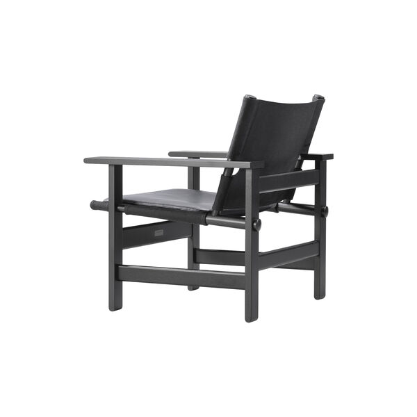 The Canvas Chair, black lacquered oak/black, Fredericia Furniture