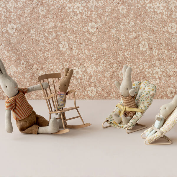 MY Rabbit, rose/blue check, Maileg