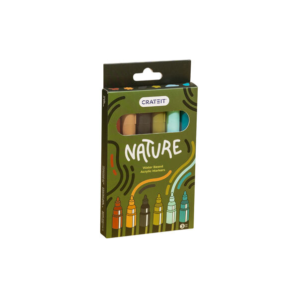Nature Markers  3mm 6 pcs., Crateit