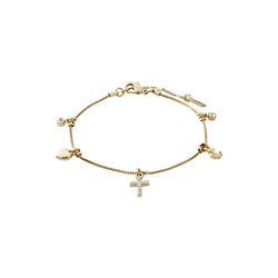 ANET crystal bracelet, gold plated, Pilgrim