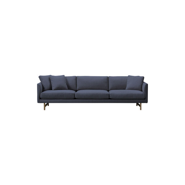 5523 Calmo 80 3-seater Sofa, dark blue/smoked oak, Fredericia Furniture