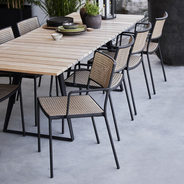 Copenhagen Dining Chair incl. 2 Extension Leaves, Cane-line