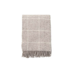 Vinga wool blanket, beige, Klippan Yllefabrik