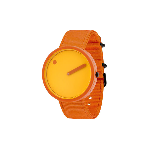 Picto Wrist Watch, burnt yellow/burnt orange Picto Wrist Watch, burnt yellow/burnt orange, PICTO