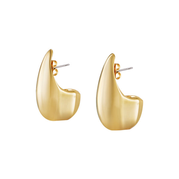 DROP Earring, light gold, bangle up
