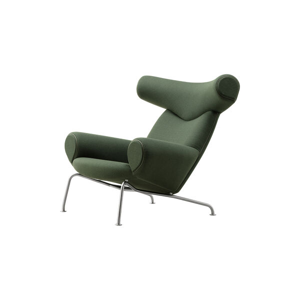 Wegner Ox Chair | Olive | Lounge Chair + Ottoman, Fredericia Furniture