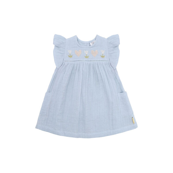 HCKatinka Dobby Dress, zen blue, Hust & Claire