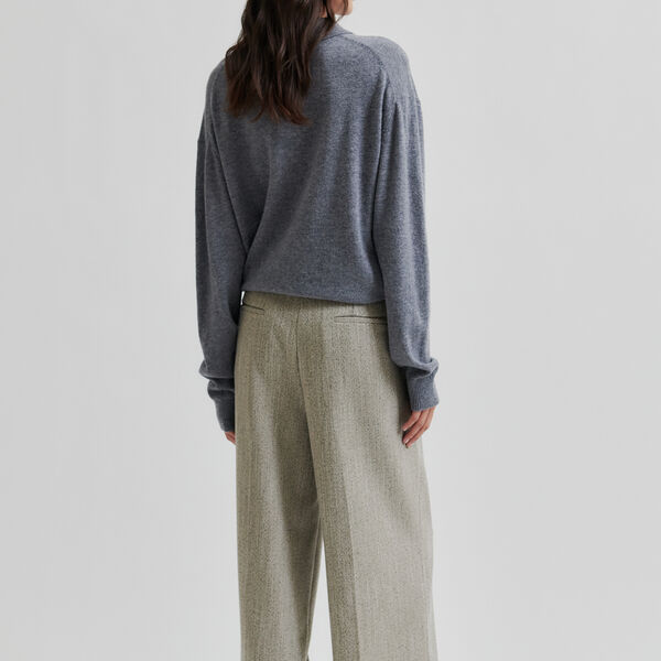 Vilena Knit LS, grey melange, Second Female