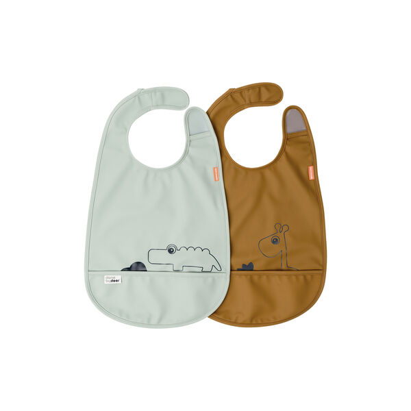 Dear Frinds Bib, mustard/green, Done by Deer