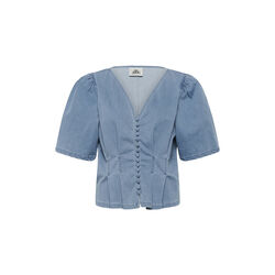 KBFrancie Blouse, light blue denim, Karen by Simonsen