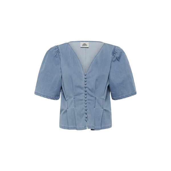 KBFrancie Blouse, light blue denim, Karen by Simonsen