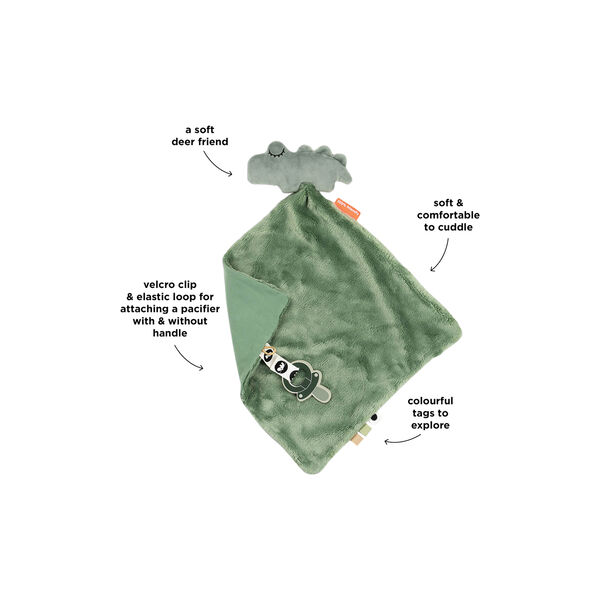 Croco Comfort Blanket, green, Done by Deer