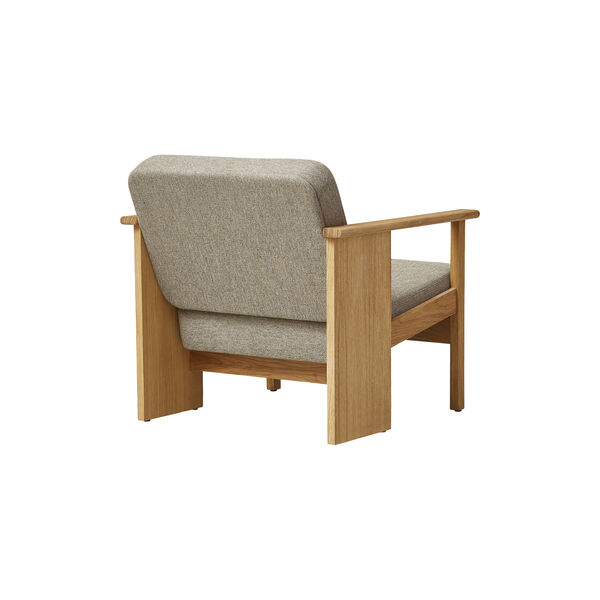 Block Lounge Chair, oak/hallingdal 65, Form & Refine
