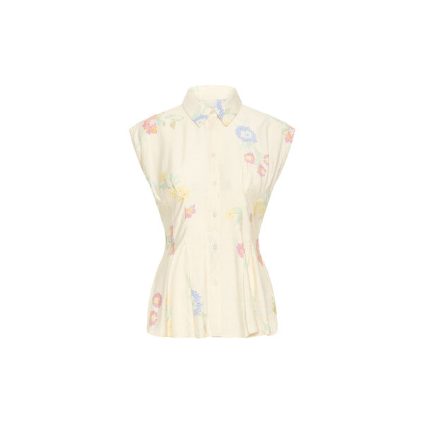 IHGINNI Shirt, cross stitch flowers, ICHI