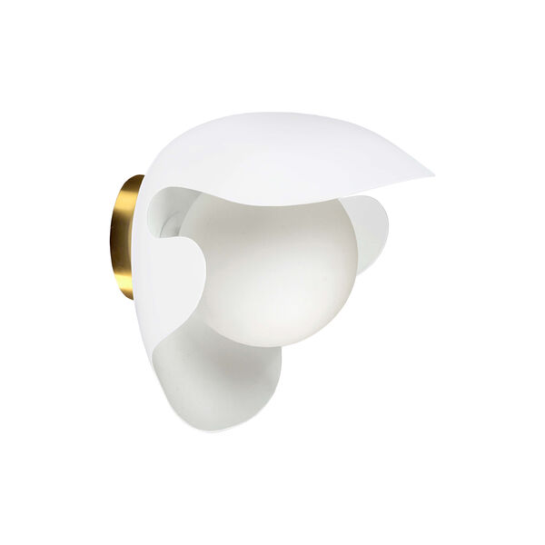 PS38 Wall Lamp, white/brass PS38 Wall Lamp, white/brass, ATBO