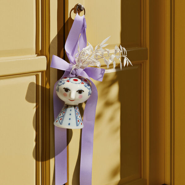 Eva Christmas Ornament 2025, blue, Bjørn Wiinblad