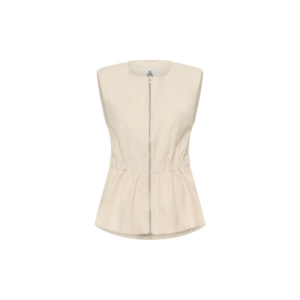 KBEmery Waistcoat, egret, Karen by Simonsen