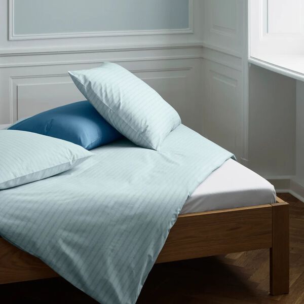 SUPIMA PINSTRIPE Bedding, minimal blue, Georg Jensen Damask