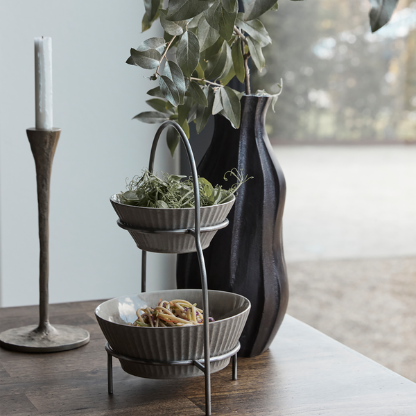 HDSana Plate stand 2, silver finish, House Doctor