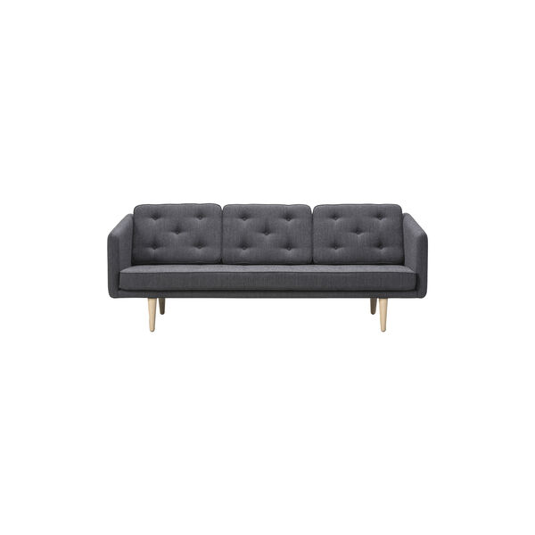 No. 1 3-seater Sofa, Fiord 191/soap treated oak, Fredericia Furniture