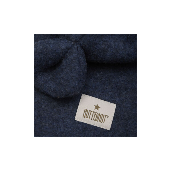 Balaclava Ears Wool Fleece, navy melange Balaclava Ears Wool Fleece, navy melange, HUTTEliHUT