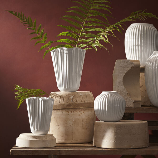 Hammersh&oslash;i Unfold Vase, white, K&auml;hler