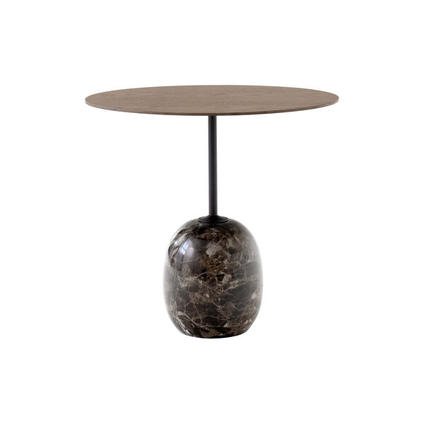 Lato Table LN9 Lounge Table, Emparador marble/walnut Lato Table LN9 Lounge Table, Emparador marble/walnut, &Tradition