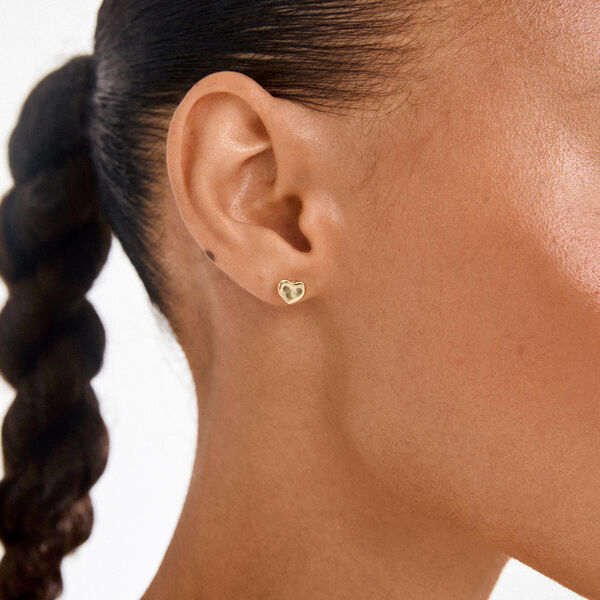 ARIN earrings, gold plated, Pilgrim
