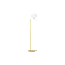 Flos IC F1 floor lamp, brass, Flos