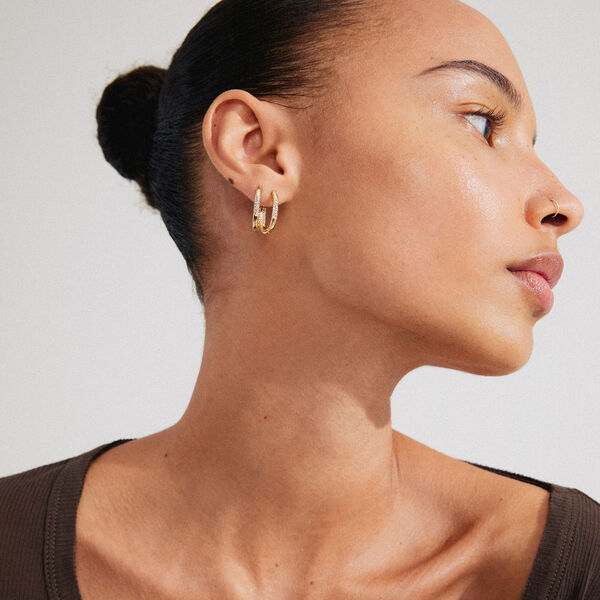 STAR Hoops, gold plated, Pilgrim