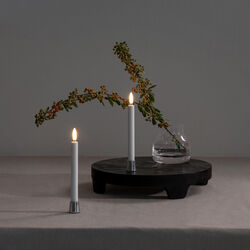 Light Candleholder mini taper 2-pack, chrome, Uyuni Lighting
