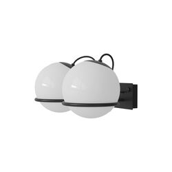 Model 238/2 Wall Lamp, opaline/black, Astep