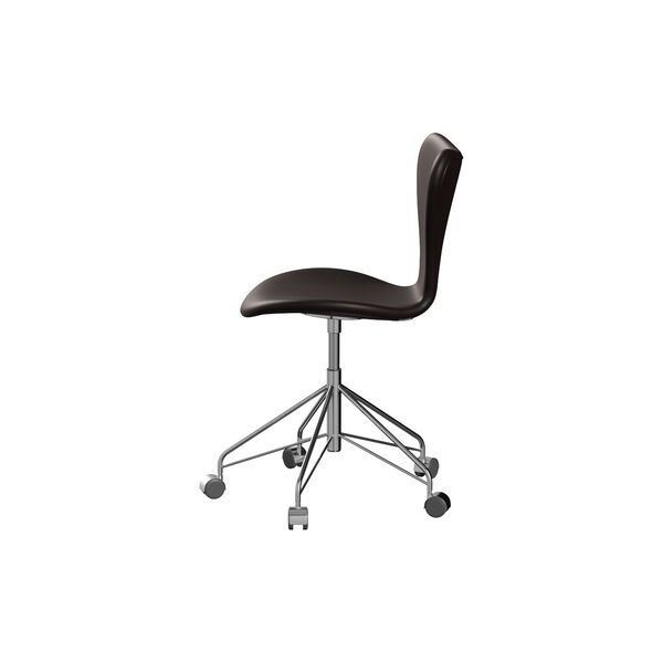 Series 7&trade; 3117 Fully Upholstered Office Chair, Grace Black, Fritz Hansen