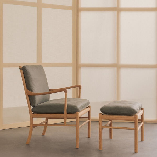 OW149F Footstool, Jade 20368, Carl Hansen & S&oslash;n