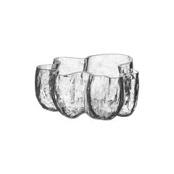 Crackle Bowl, black, Kosta Boda