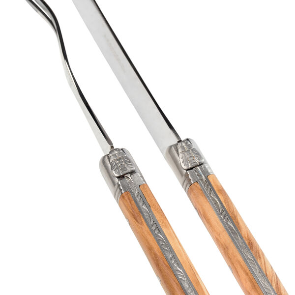 Cheese Set, olive wood, Laguiole Tradition