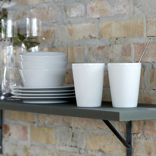 Eventail Thermo Mug, white, Pillivuyt