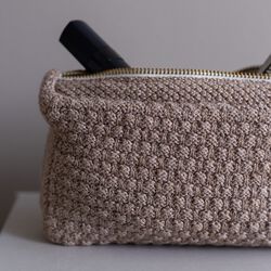 Knitted Clutch Petra, tiger melange, By LOHN
