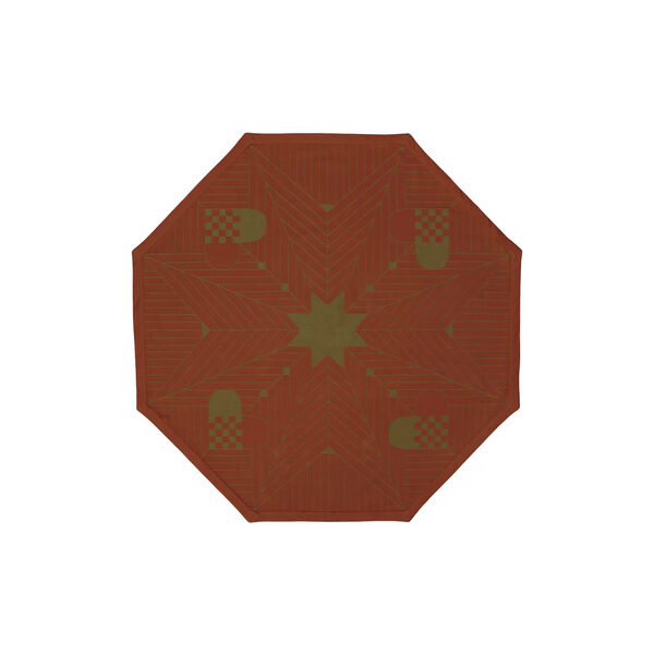 CHRISTMAS TRADITIONAL Christmas Tree Skirt, archive red, Georg Jensen Damask