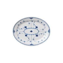 Blue Fluted Half Lace Dish 36.5 cm, Royal Copenhagen