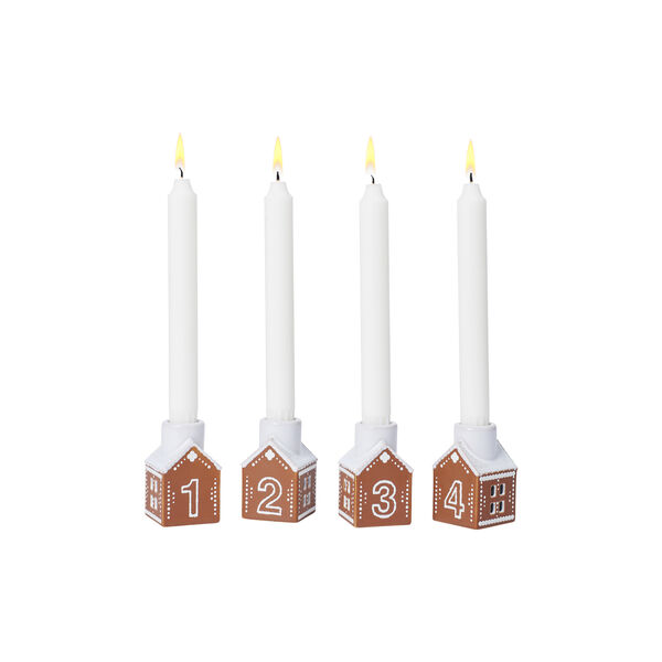 Gingerbread Advent candle holders, Kähler