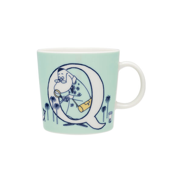 Moomin Mug 40 cl Alphabet Q, Moomin Arabia