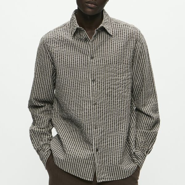 WWAdrian Shirt, delicioso stripe, Wood Wood