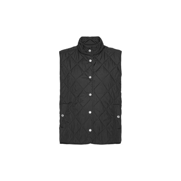 Quilted Short Vest, dark indigo, Ilse Jacobsen Hornb&aelig;k