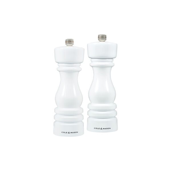London Salt and pepper mill set, white, Cole & Mason