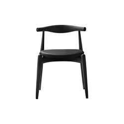 CH20 Elbow Chair, black lacquered oak/black, Carl Hansen & S&oslash;n