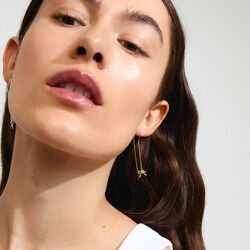 LYSANDRA Chain Earrings, gold plated, Pilgrim