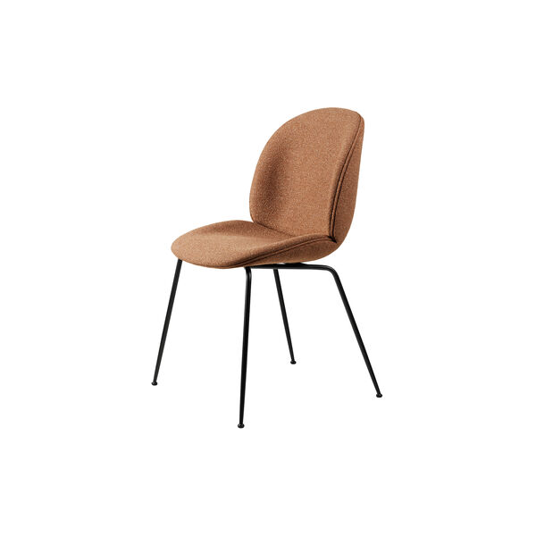 Beetle Dining Chair Fully Upholstered, Around Boucl&eacute; 032/black matt, GUBI