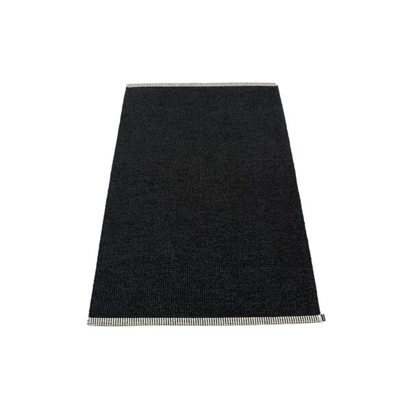 Mono Plastic Rug, black, Pappelina