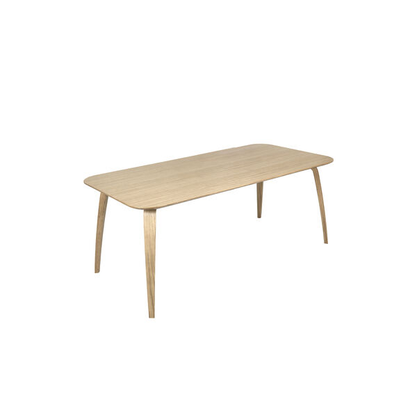 GUBI Rectangular Dining Table, matt lacquered oak, GUBI